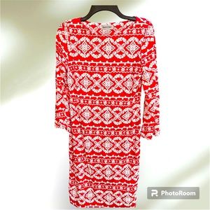 NWT Pink and White Patterned Dress Size Small